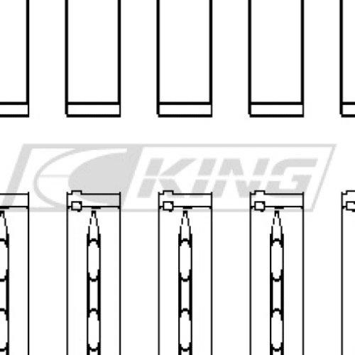King Main Bearing Shell VAG 2.0L TFSI EA888 (Gen 3 only)