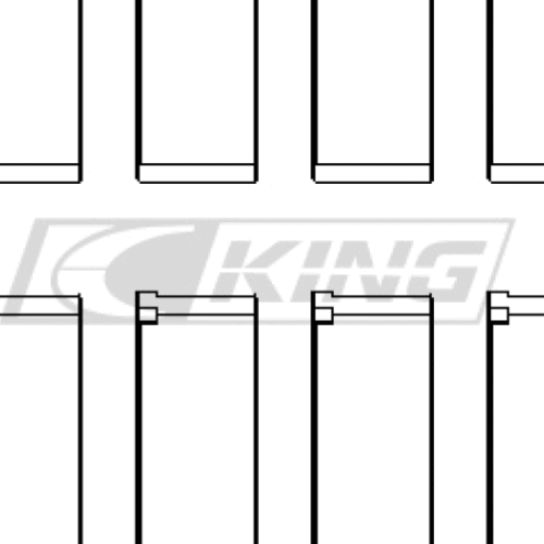 King Conrod Bearing Shell PEUGEOT XW7, TU1, TU3A, TU5JP4