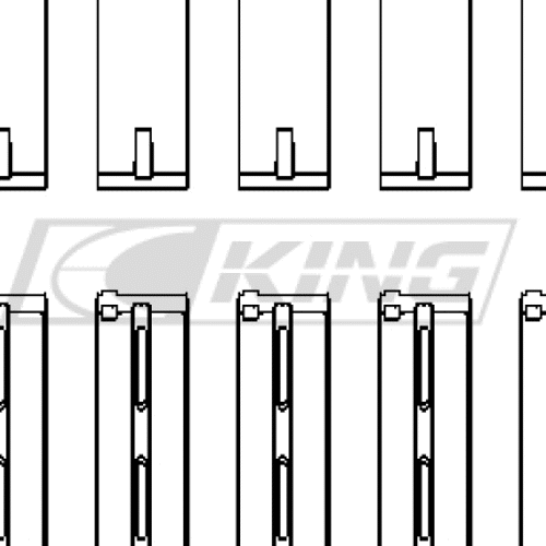 King Main Bearing Shell HONDA A-SERIES, B-SERIES, K-SERIES
