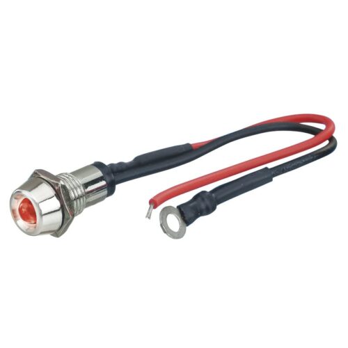 LED Contr Light chrome-fire red Ø=10mm