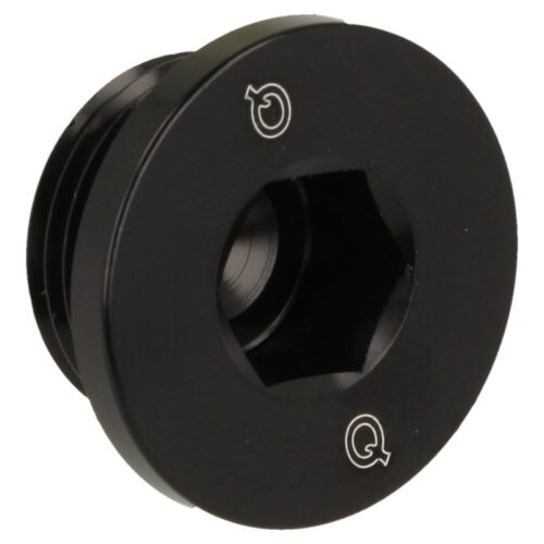 aluminum blind plug lowprofile M12x1.5 – Black