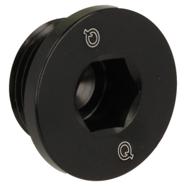 aluminum blind plug lowprofile M12x1.5 - Black