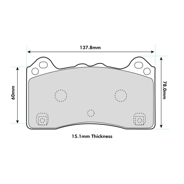 2302PR - PBS ProRace Brake Pads; Front - Image 2