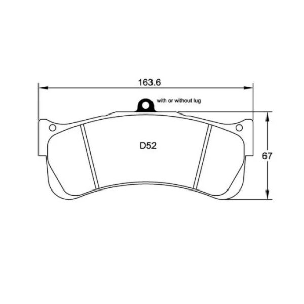 5125PC25E2 - PBS ProComp E2 Brake Pads; Front - Image 2