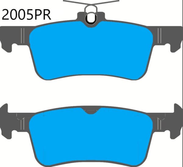 2005PR - PBS ProRace Brake Pads; Rear - Image 2
