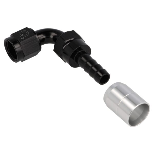 Shrink Hose Adapter 90° AN8