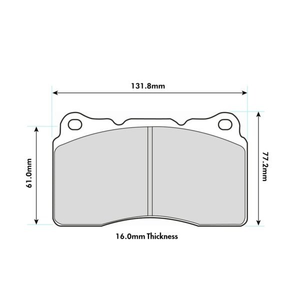 8017PR - PBS ProRace Brake Pads; Front/Rear - Image 2