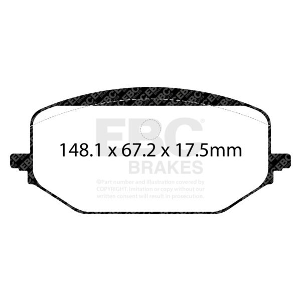 DPX2476 - EBC Ultimax Brake Pads; Front - Image 2