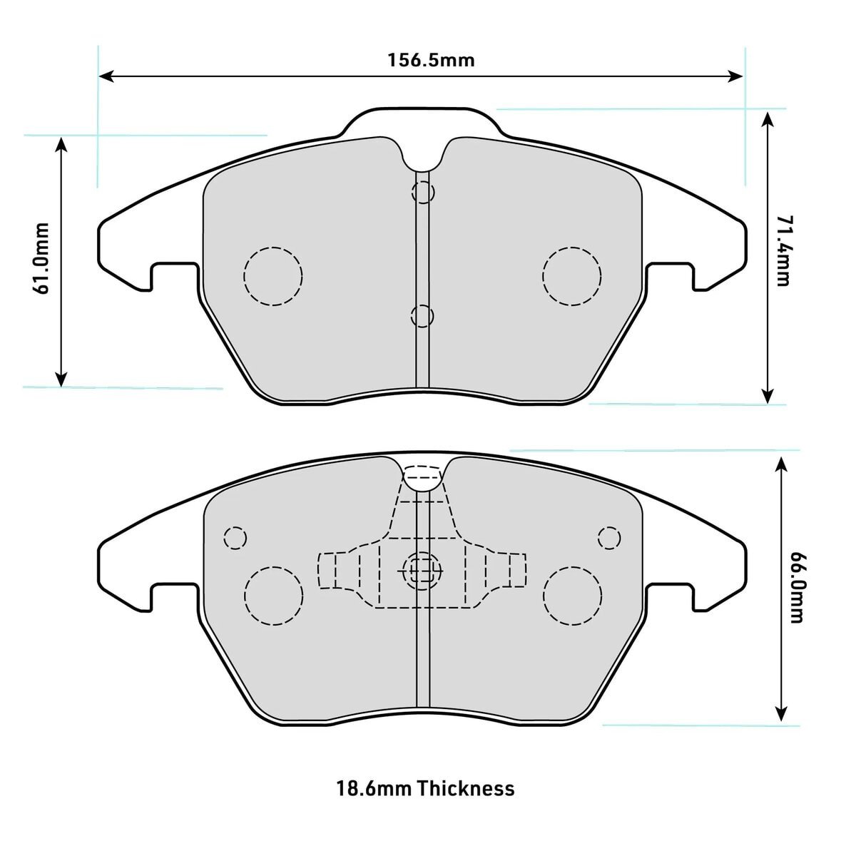 8311PR - PBS ProRace Brake Pads; Front - Image 2