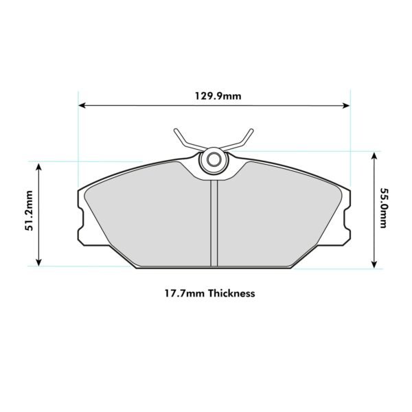 8193PT - PBS ProTrack Brake Pads; Front - Image 2
