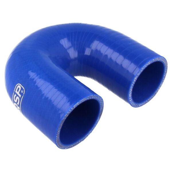 Silicone hose - 180° bend - 22 mm - Blue