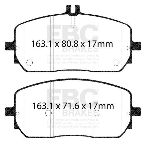 EBC-DPX2485 - EBC Ultimax Brake Pads; Front - Image 2