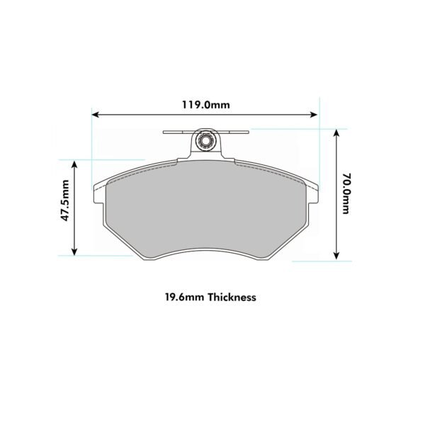 1327PR - PBS ProRace Brake Pads; Front - Image 2