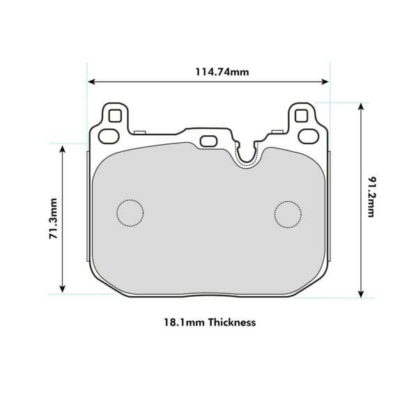 8685PT - PBS ProTrack Brake Pads; Front - Image 2