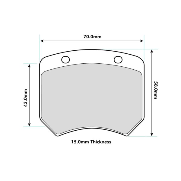 0820PCS1 - PBS ProComp S1 Brake Pads; Front/Rear - Image 2