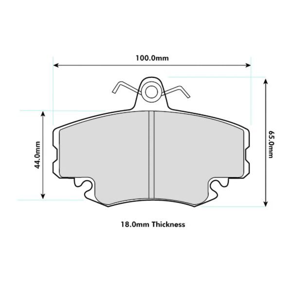 8456PR - PBS ProRace Brake Pads; Front - Image 2