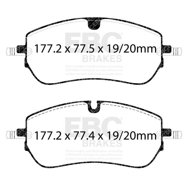 DPX2475 - EBC Ultimax Brake Pads; Front - Image 2