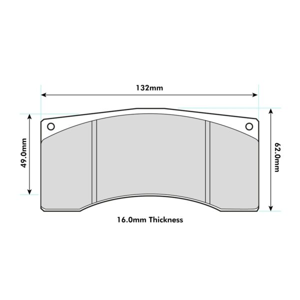 8392PR - PBS ProRace Brake Pads; Front/Rear - Image 2