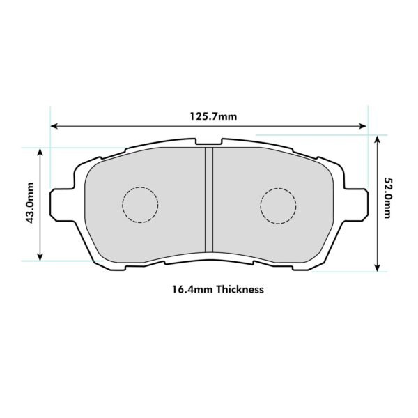 8435PR - PBS ProRace Brake Pads; Front - Image 2