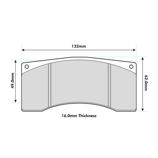 8392PT - PBS ProTrack Brake Pads; Front/Rear - Image 2