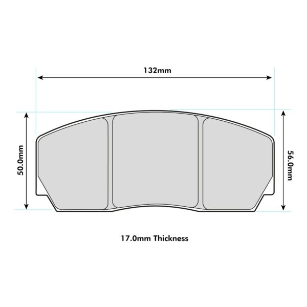 8223PCE1 - PBS ProComp E1 Brake Pads; Front - Image 2