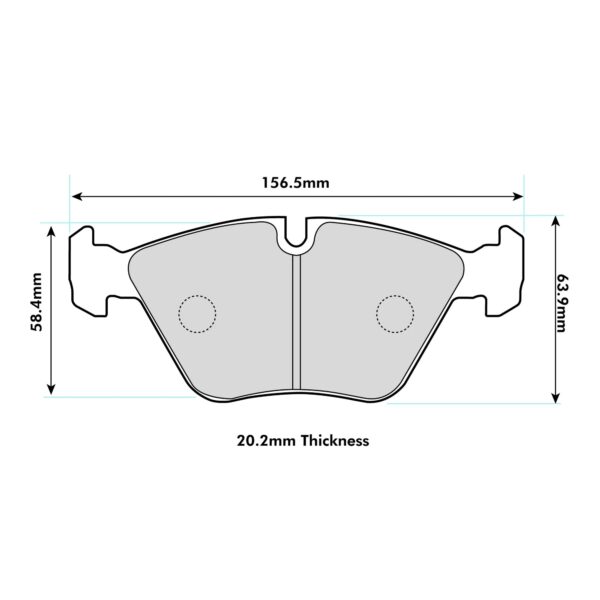 1364PCS2 - PBS ProComp S2 Brake Pads; Front - Image 2