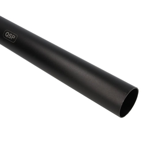aluminum tube straight – 50 cm x 102 mm – Black