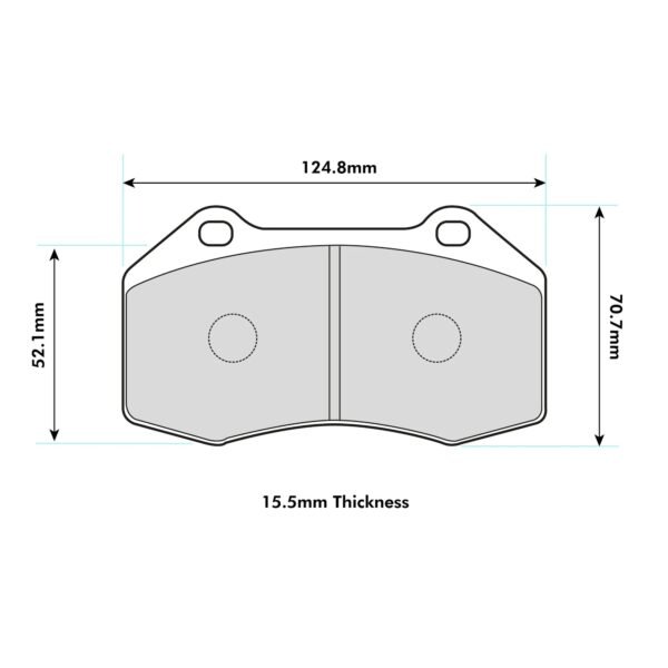 8541PCS1 - PBS ProComp S1 Brake Pads; Front - Image 2