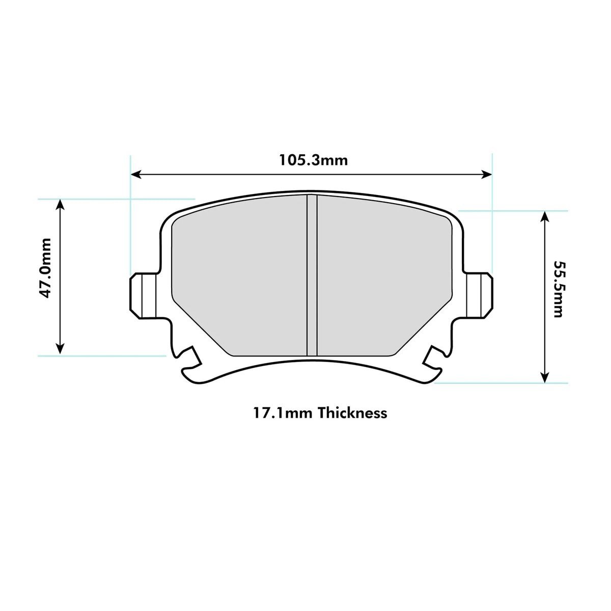8312PR - PBS ProRace Brake Pads; Rear - Image 2