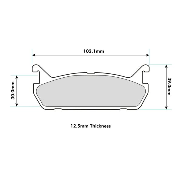 1180PR - PBS ProRace Brake Pads; Rear - Image 2