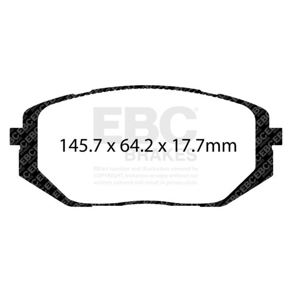 DPX2469 - EBC Ultimax Brake Pads; Front - Image 2