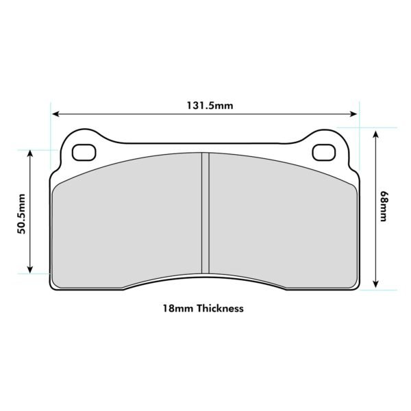 8689PR - PBS ProRace Brake Pads; Rear - Image 2
