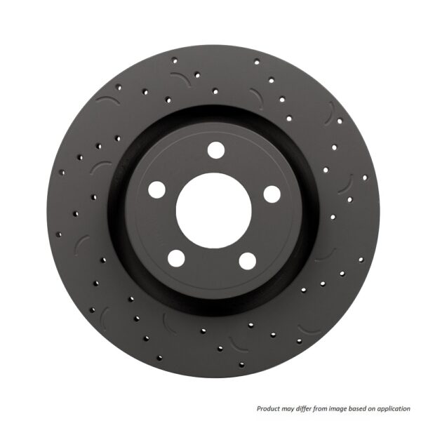 HTC4504 - Hawk Talon Slotted & Drilled Brake Discs; Rear - Image 2