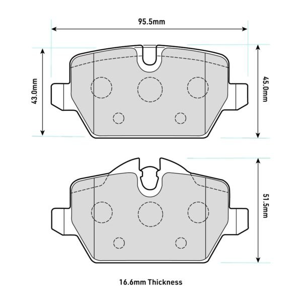 8331PR - PBS ProRace Brake Pads; Rear - Image 2