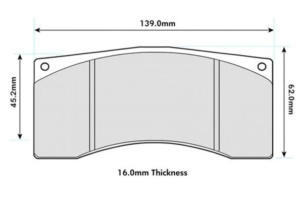 6820PCS2 - PBS ProComp S2 Brake Pads; Front/Rear - Image 2