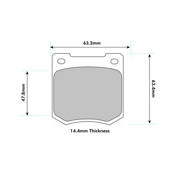 0535PCR - PBS ProComp R Brake Pads; Front/Rear - Image 2