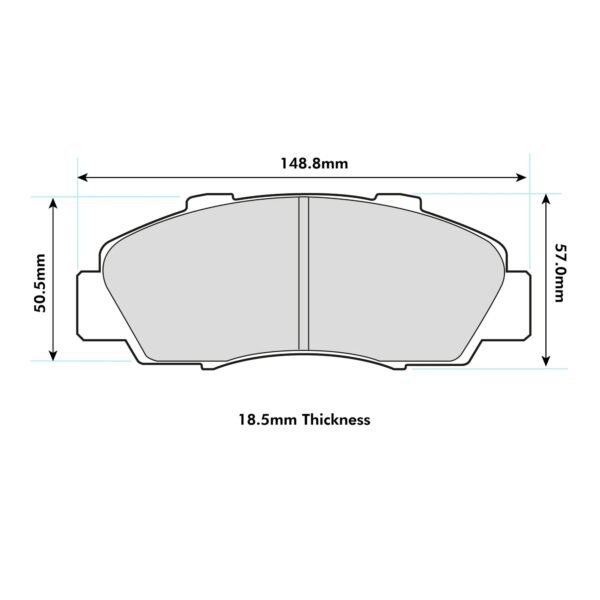 1206PR - PBS ProRace Brake Pads; Front - Image 2