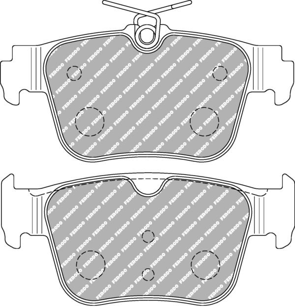 FER-FCP5357H - Ferodo DS2500 Brake Pads; Rear - Image 2