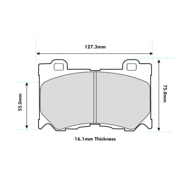 8462PR - PBS ProRace Brake Pads; Front - Image 2