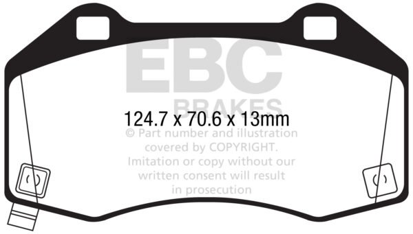 DP22286 - EBC Greenstuff 2000 Brake Pads; Front - Image 2