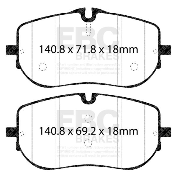 EBC-DPX2484 - EBC Ultimax Brake Pads; Front - Image 2