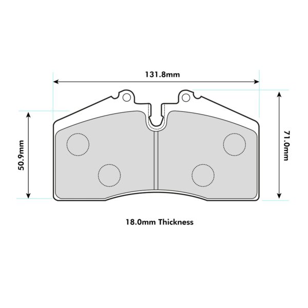 0439PR - PBS ProRace Brake Pads; Front/Rear - Image 2