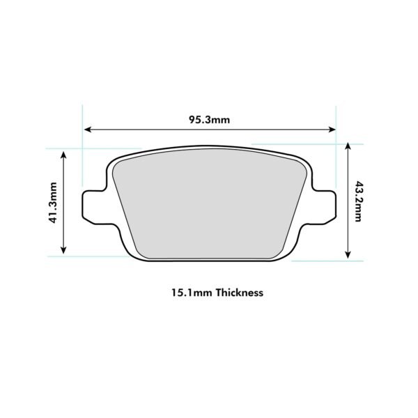 8424PT - PBS ProTrack Brake Pads; Rear - Image 2