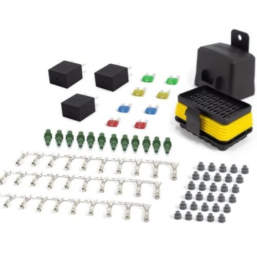 Haltech 28-Way Mini Fuse/Relay Box, Waterproof/ Grid Layout