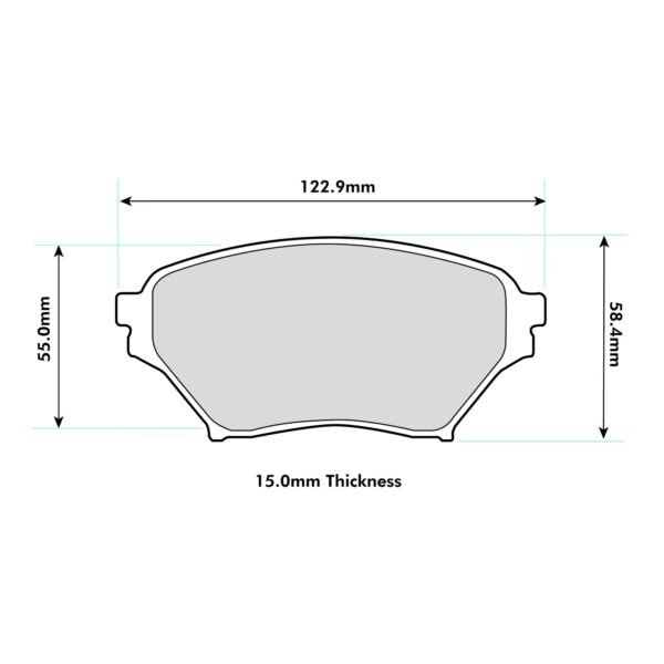 8182PR - PBS ProRace Brake Pads; Front - Image 2