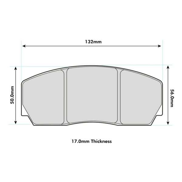 8223PT - PBS ProTrack Brake Pads; Front - Image 2