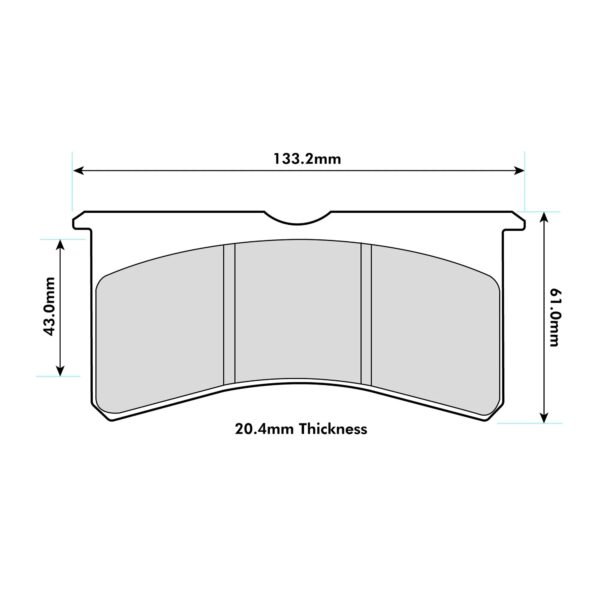 8274PR - PBS ProRace Brake Pads; Front - Image 2