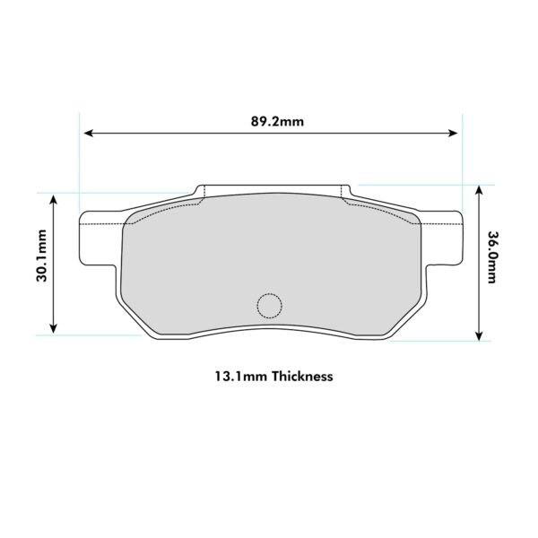 1163PR - PBS ProRace Brake Pads; Rear - Image 2