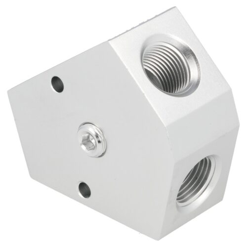 aluminum forged Y block female 1/2NPT – 1/2NPT – 1/2NPT (1/8 NPT)