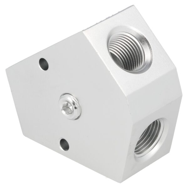 aluminum forged Y block female 1/2NPT - 1/2NPT - 1/2NPT (1/8 NPT)